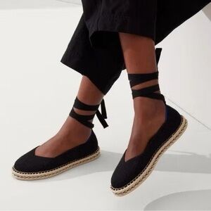 Rothy’s Black Espadrille Flats